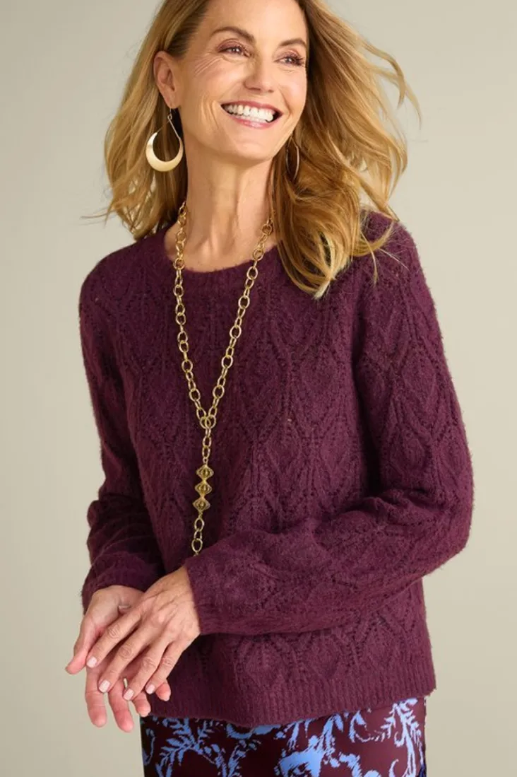Shop Soft Surroundings Lyric Sweater PotentPurple