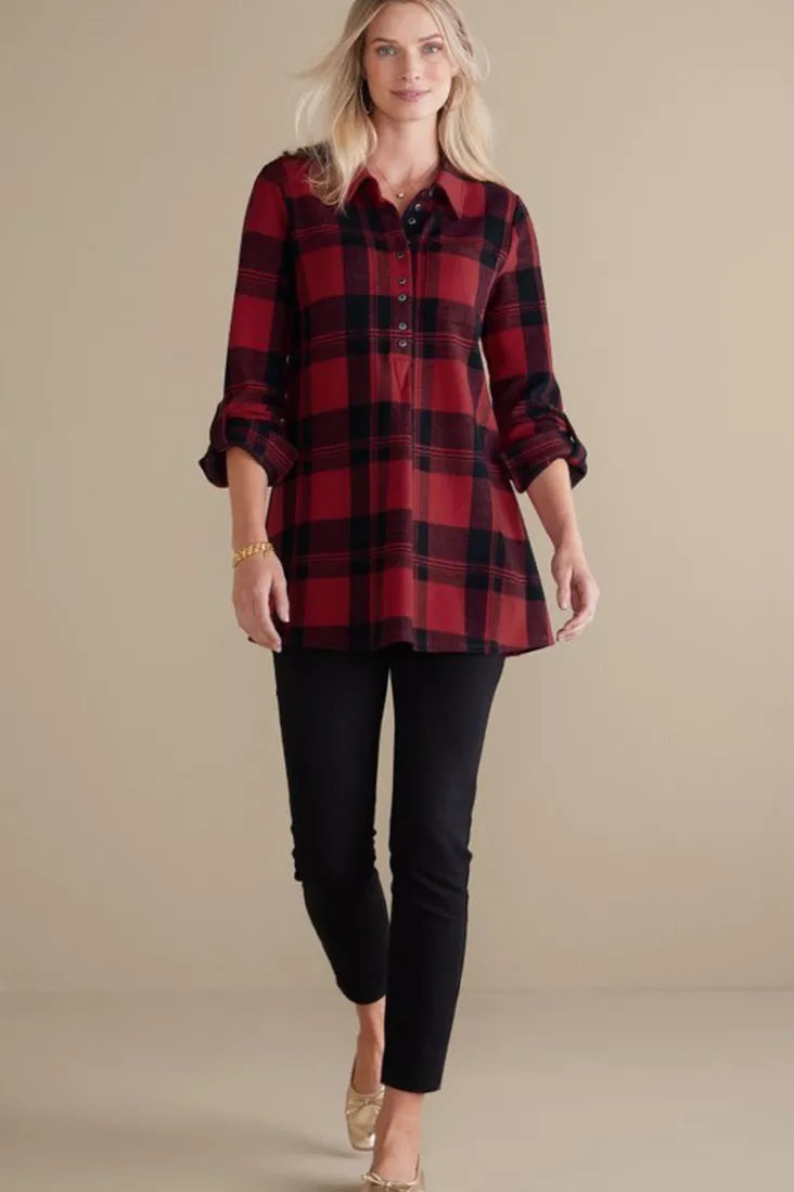 mad_about_plaid_top_17.webp Shop Soft Surroundings Mad About Plaid Top