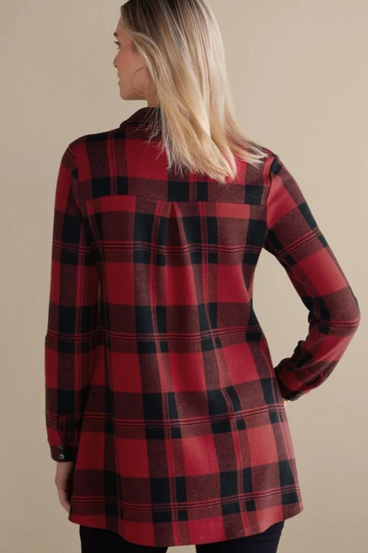 mad_about_plaid_top_3.webp Shop Soft Surroundings Mad About Plaid Top
