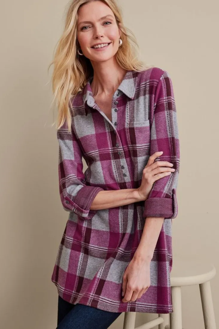 mad_about_plaid_top_32.webp Shop Soft Surroundings Mad About Plaid Top