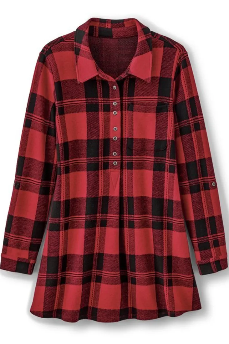 mad_about_plaid_tunic_22.webp Flash Sale Soft Surroundings Mad About Plaid Tunic