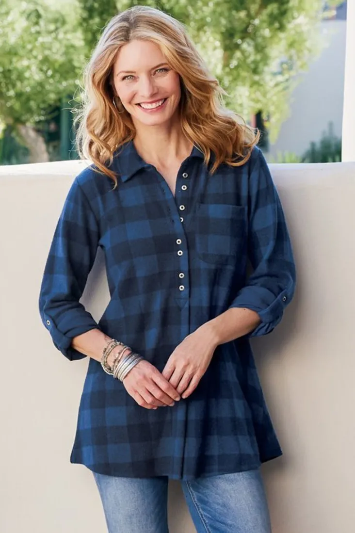 mad_about_plaid_tunic_26.webp Flash Sale Soft Surroundings Mad About Plaid Tunic