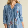 Hot Soft Surroundings Maddie Tencel™ Tunic MediumBlueWash