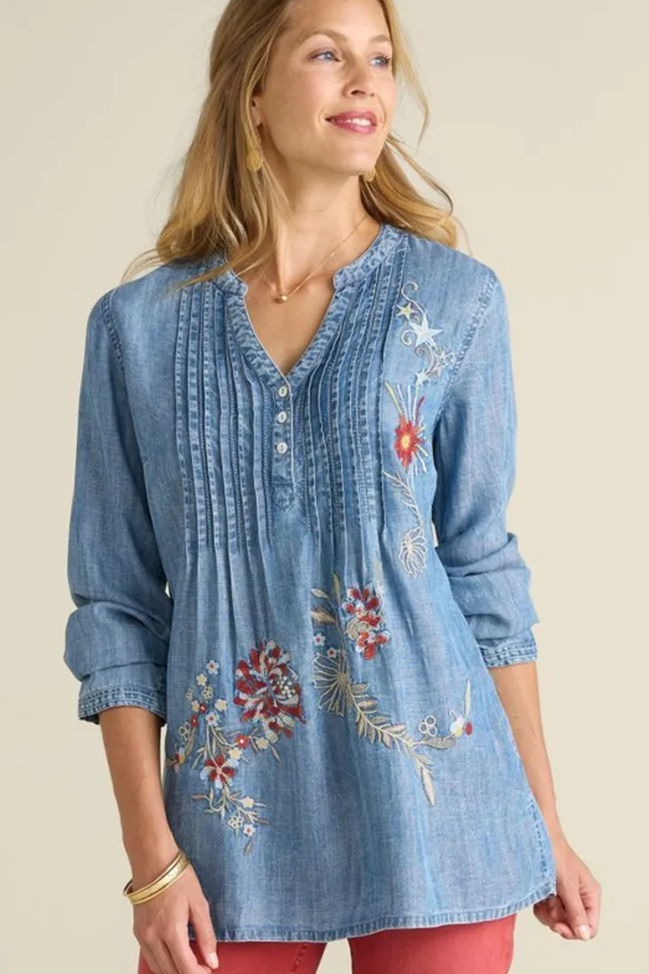 maddie_tencel_tunic_0.webp Hot Soft Surroundings Maddie Tencel™ Tunic MediumBlueWash