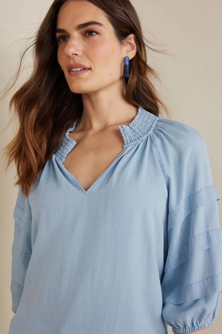 marisol_tencel_top_5.webp Discount Soft Surroundings Marisol Tencel™ Top LightChambray