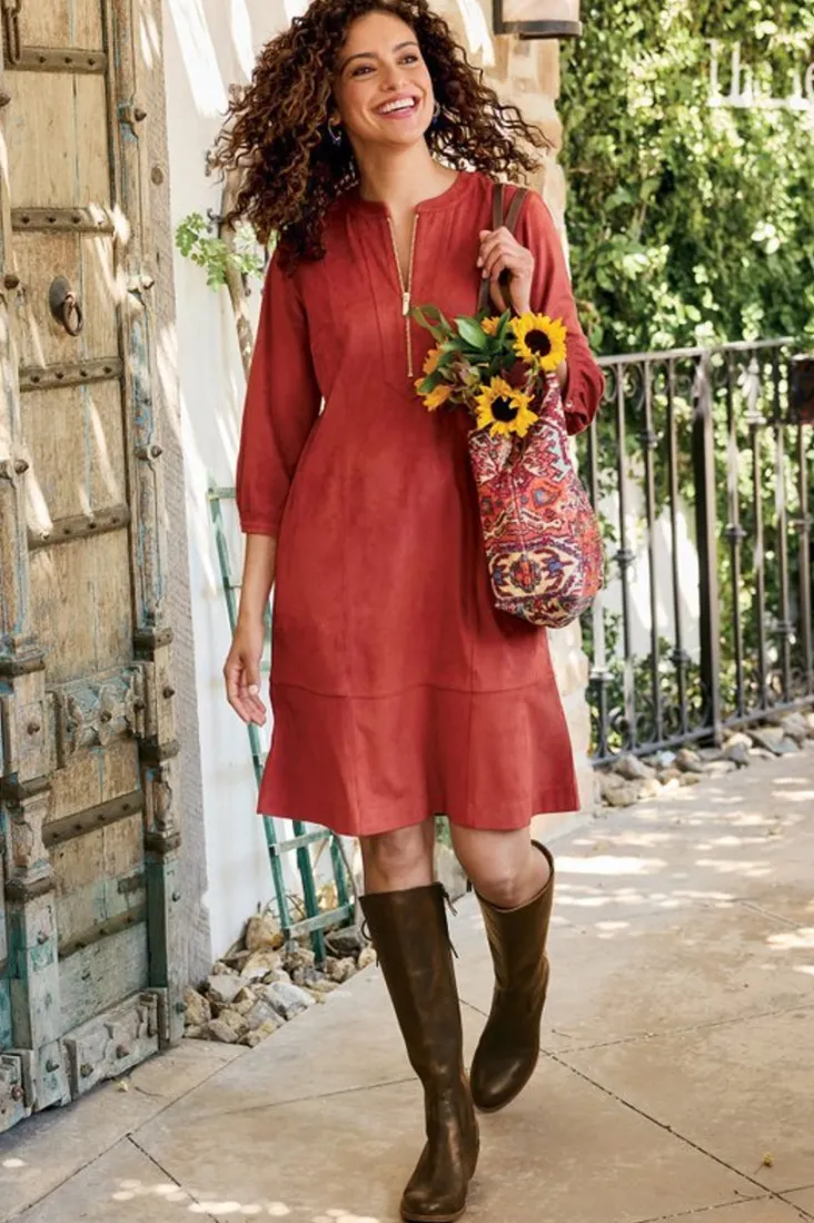 martine_faux_suede_dress_4.webp Best Sale Soft Surroundings Martine Faux Suede Dress BossaNova