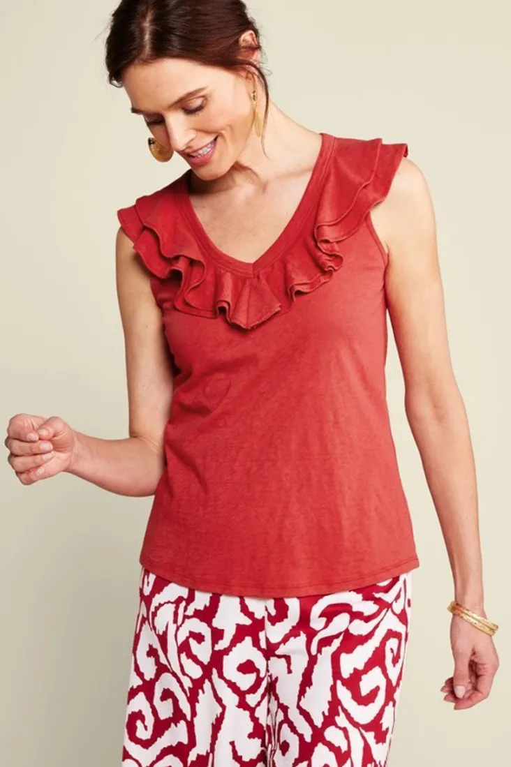 marybeth_ruffle_tank_6.webp Shop Soft Surroundings Marybeth Ruffle Tank AmericanBeauty
