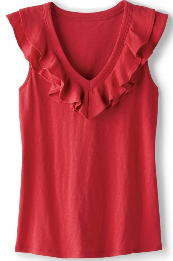 marybeth_ruffle_tank_7.webp Shop Soft Surroundings Marybeth Ruffle Tank AmericanBeauty