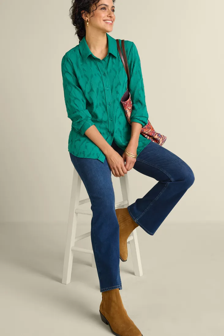 matine_jacquard_tunic_amp_cami_2.webp Clearance Soft Surroundings Matine Jacquard Tunic & Cami Evergreen