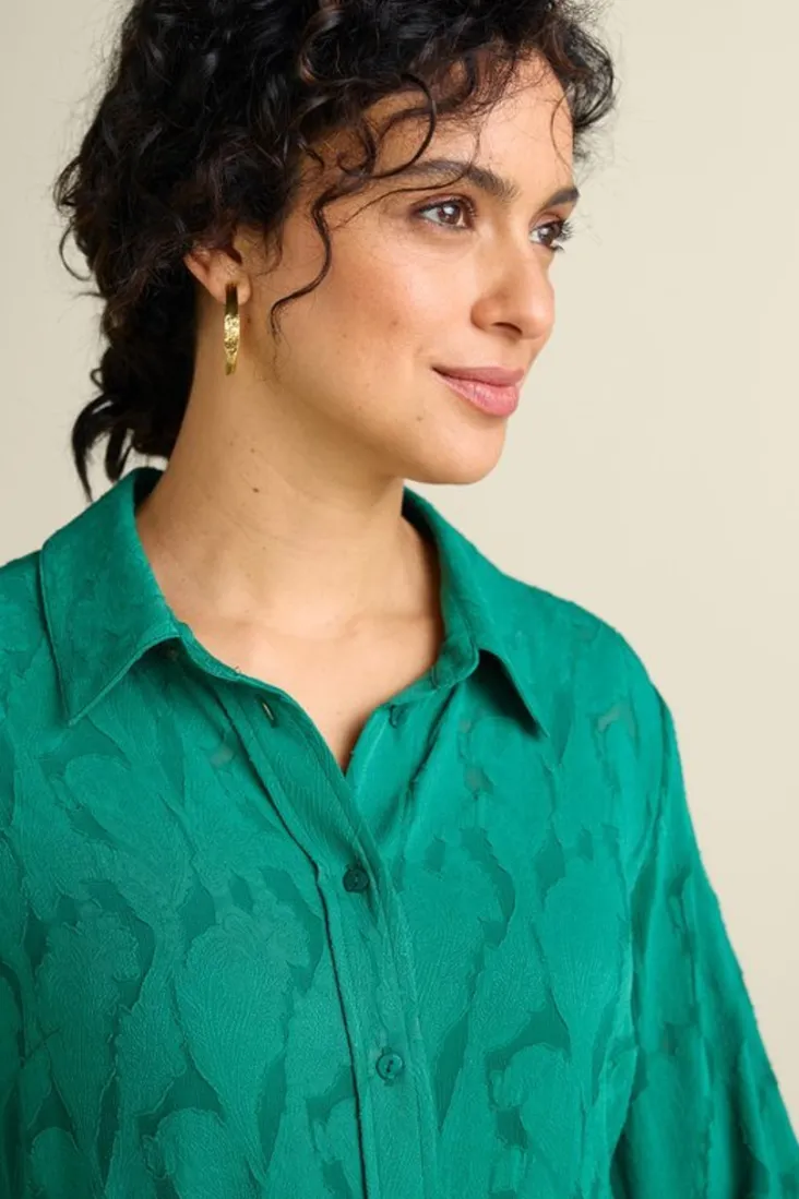matine_jacquard_tunic_amp_cami_5.webp Clearance Soft Surroundings Matine Jacquard Tunic & Cami Evergreen