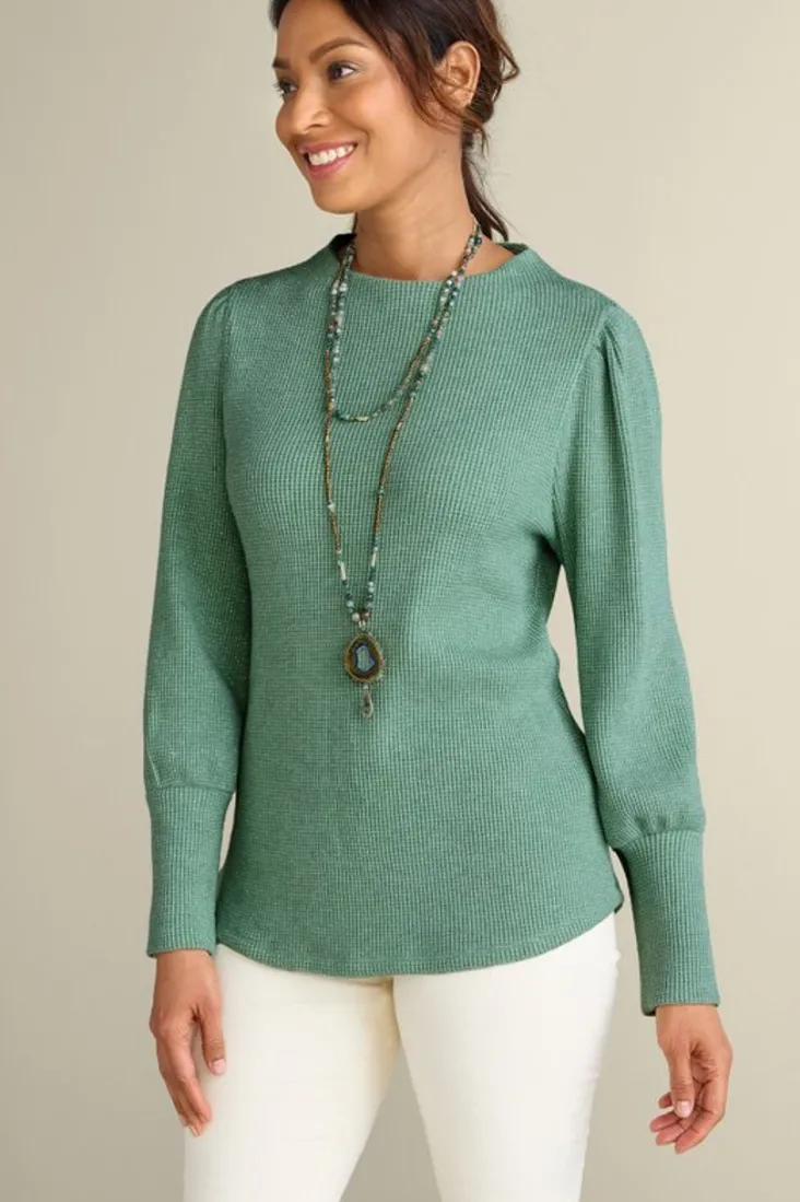 melina_waffle_pullover_7.webp Discount Soft Surroundings Melina Waffle Pullover