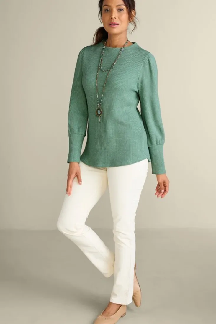 melina_waffle_pullover_9.webp Discount Soft Surroundings Melina Waffle Pullover