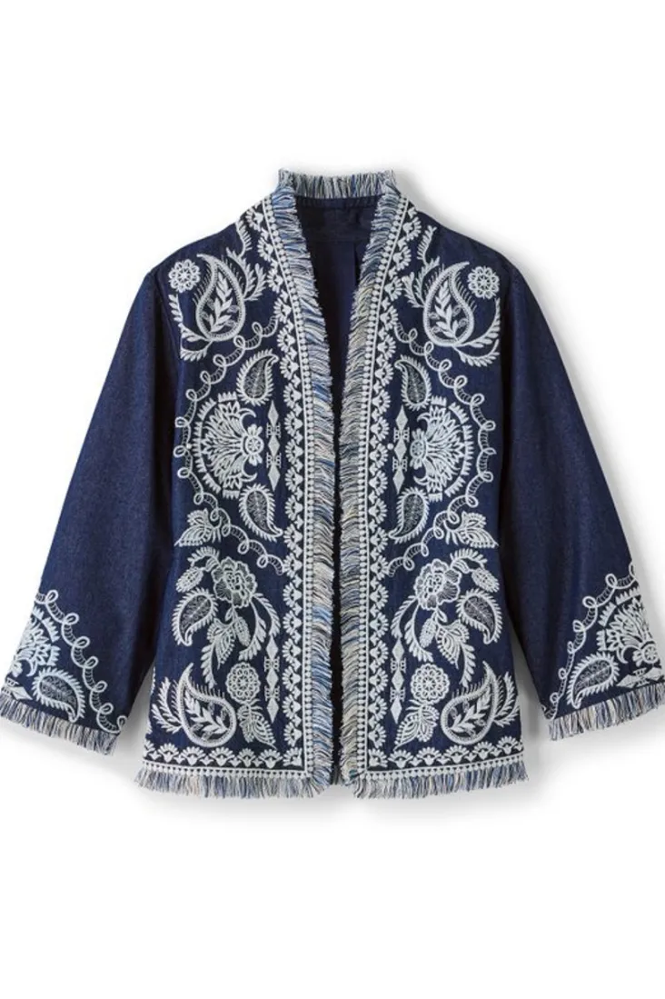 mesaria_jacket_0.webp Flash Sale Soft Surroundings Mesaria Jacket DenimBlue