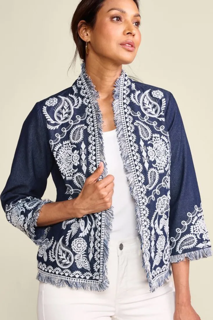 mesaria_jacket_1.webp Flash Sale Soft Surroundings Mesaria Jacket DenimBlue