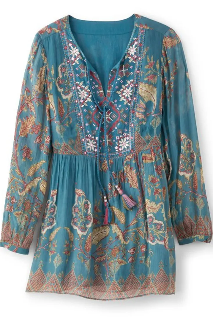 mirapani_tunic_1.webp Outlet Soft Surroundings Mirapani Tunic AyalettaBlue
