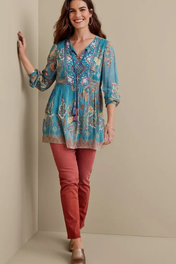 mirapani_tunic_2.webp Outlet Soft Surroundings Mirapani Tunic AyalettaBlue