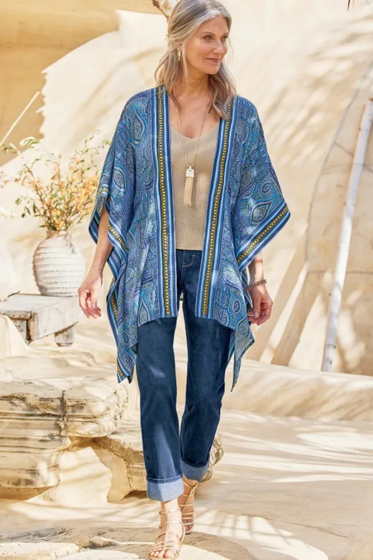 miravelle_kimono_4.webp Clearance Soft Surroundings Miravelle Kimono AzoresScarf