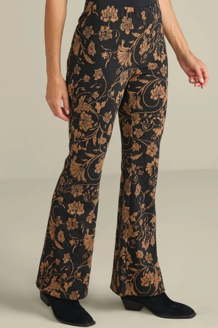 mischa_jacquard_pants_2.webp Sale Soft Surroundings Mischa Jacquard Pants FloralScarfJacquard
