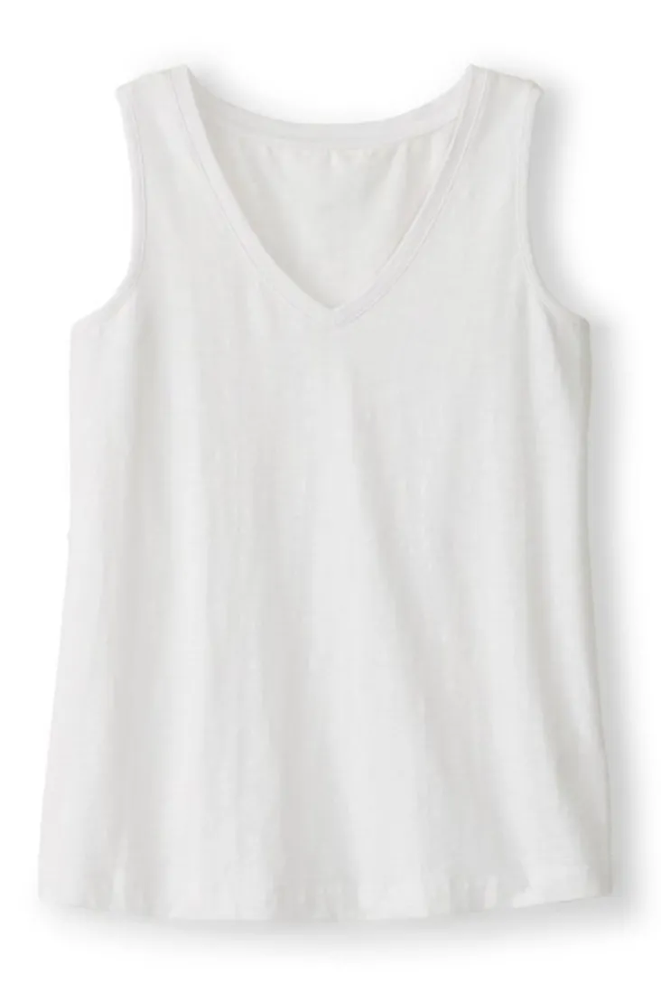 Cheap Soft Surroundings Mistral Supima Slub Tank PinkPeacock