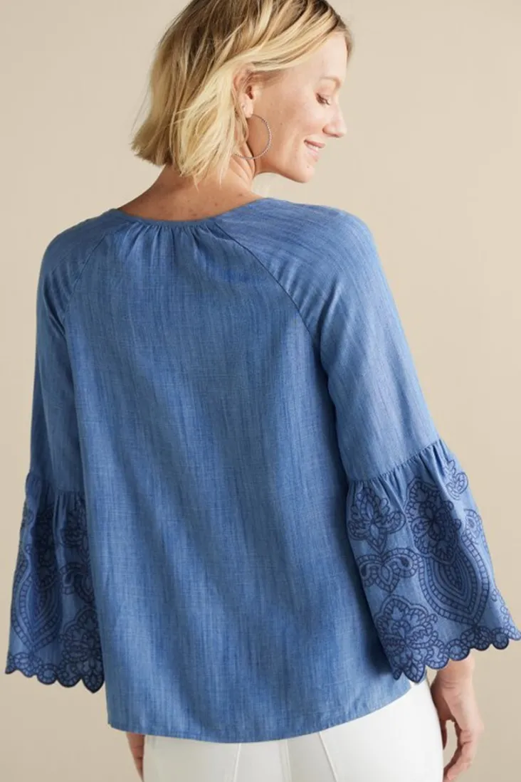 misty_tencel_shirt_3.webp Clearance Soft Surroundings Misty Tencel™ Shirt MediumWash