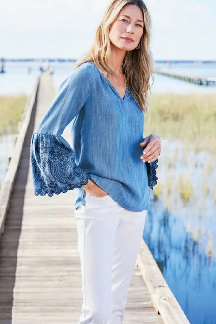 misty_tencel_shirt_4.webp Clearance Soft Surroundings Misty Tencel™ Shirt MediumWash