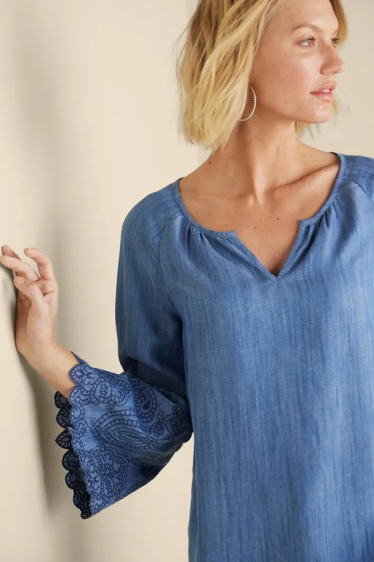 misty_tencel_shirt_5.webp Clearance Soft Surroundings Misty Tencel™ Shirt MediumWash