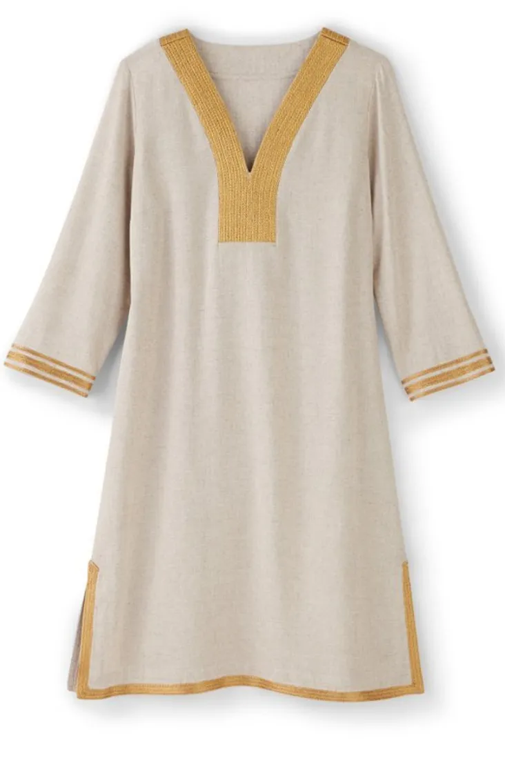 myla_caftan_1.webp Outlet Soft Surroundings Myla Caftan NaturalLinen
