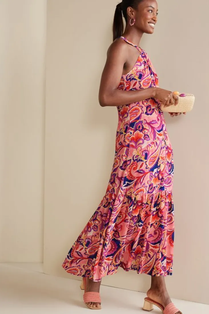 nalani_gauze_maxi_dress_3.webp Online Soft Surroundings Nalani Gauze Maxi Dress IslandSunPaisleyCoral