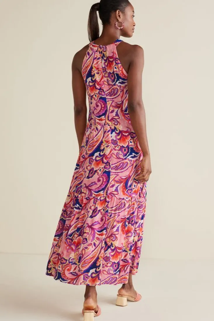 nalani_gauze_maxi_dress_4.webp Online Soft Surroundings Nalani Gauze Maxi Dress IslandSunPaisleyCoral
