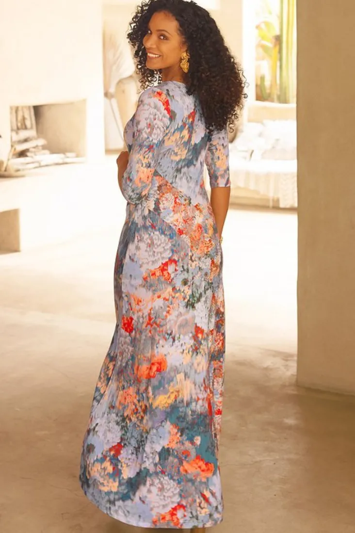 nanette_dress_3.webp Best Sale Soft Surroundings Nanette Dress MultiOrange