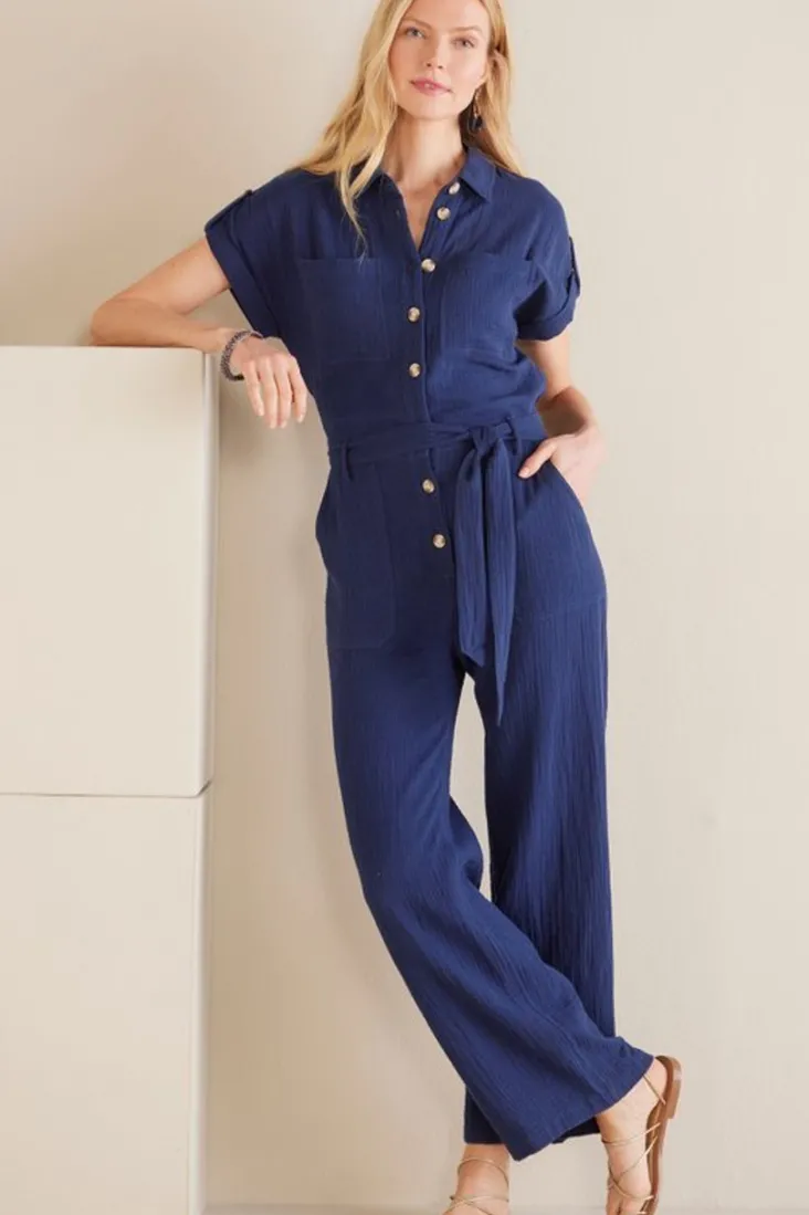 natasha_gauze_jumpsuit_3.webp Best Soft Surroundings Natasha Gauze Jumpsuit Navy