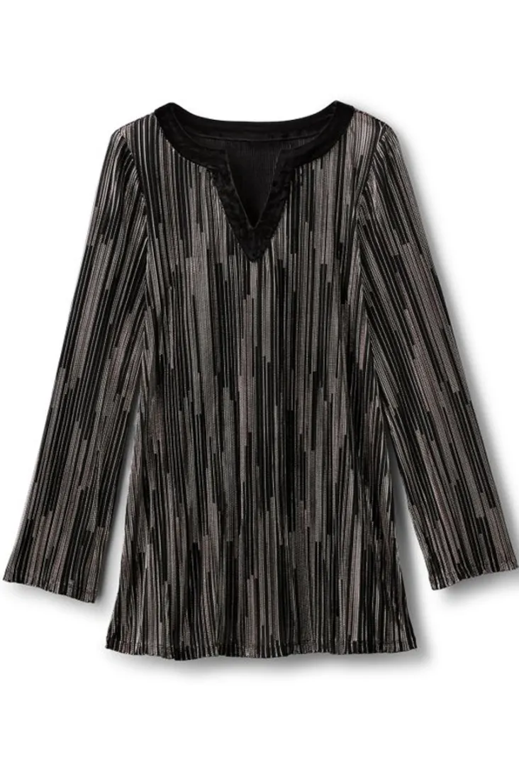 Cheap Soft Surroundings Nevelle Tunic BlackLurexKnit