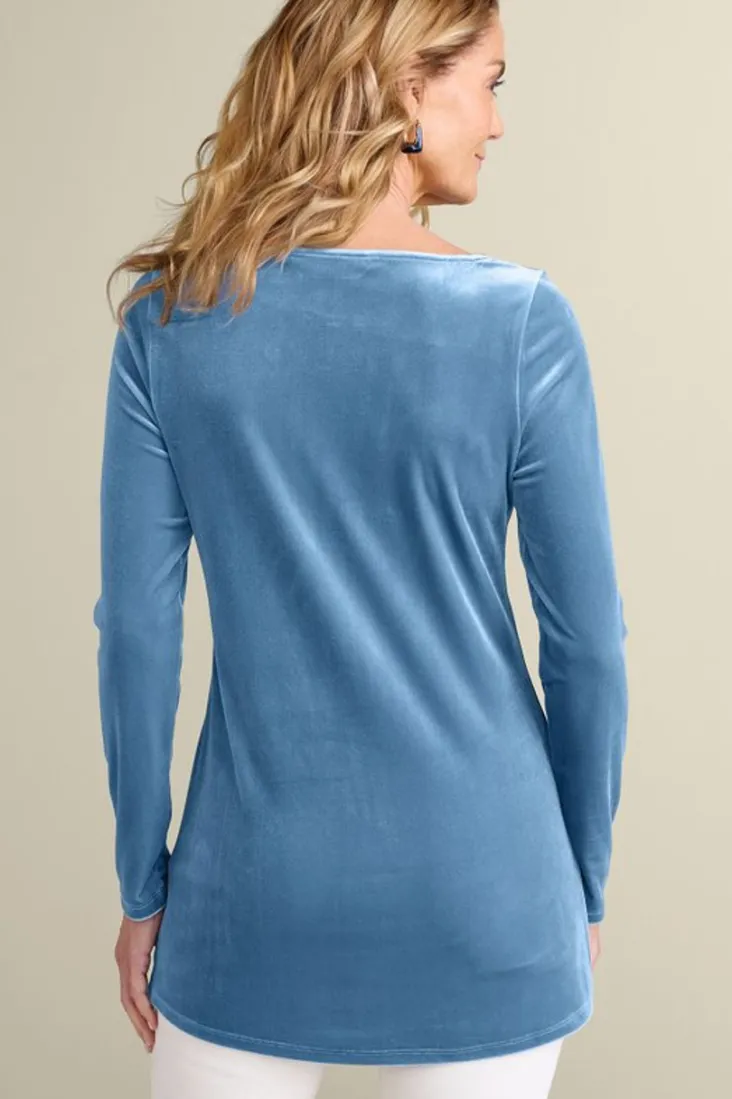 nori_embroidered_velvet_tunic_3.webp Sale Soft Surroundings Nori Embroidered Velvet Tunic MoonlightBlue