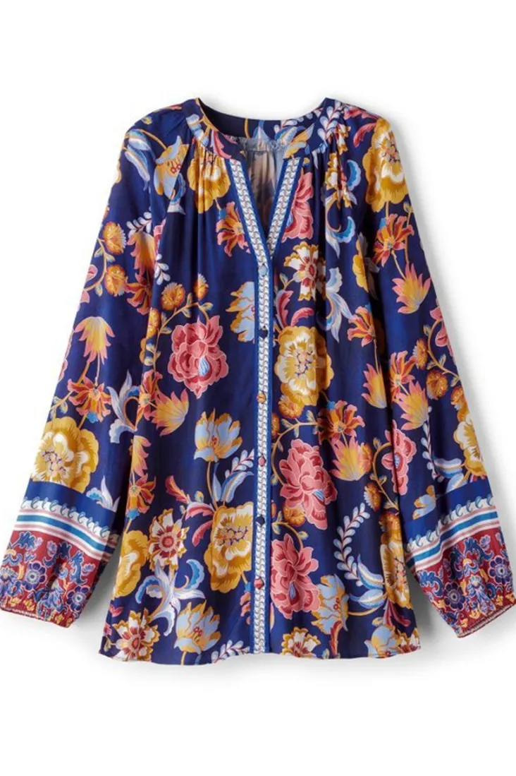 Cheap Soft Surroundings Ohana Blouse AkrotiriFlowers