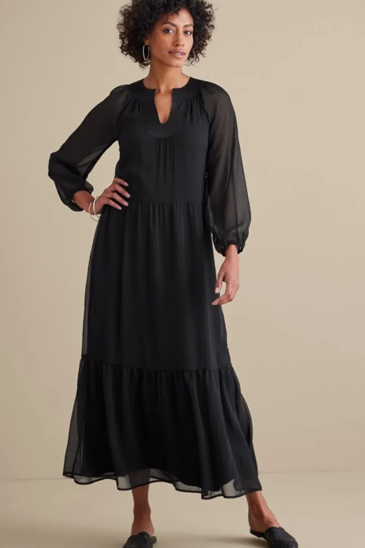 Store Soft Surroundings Olga Dress Black
