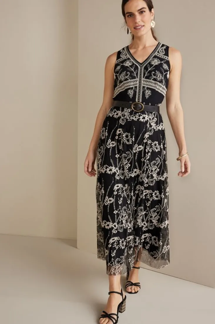 Cheap Soft Surroundings Olivia Maxi Dress Black