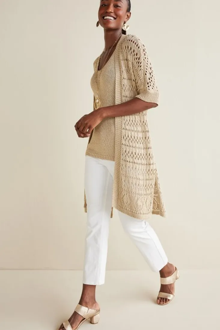 opaline_shimmer_cardigan_6.webp Discount Soft Surroundings Opaline Shimmer Cardigan Sesame