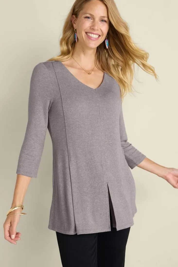 Store Soft Surroundings Ophelia Tunic HeatherGrey