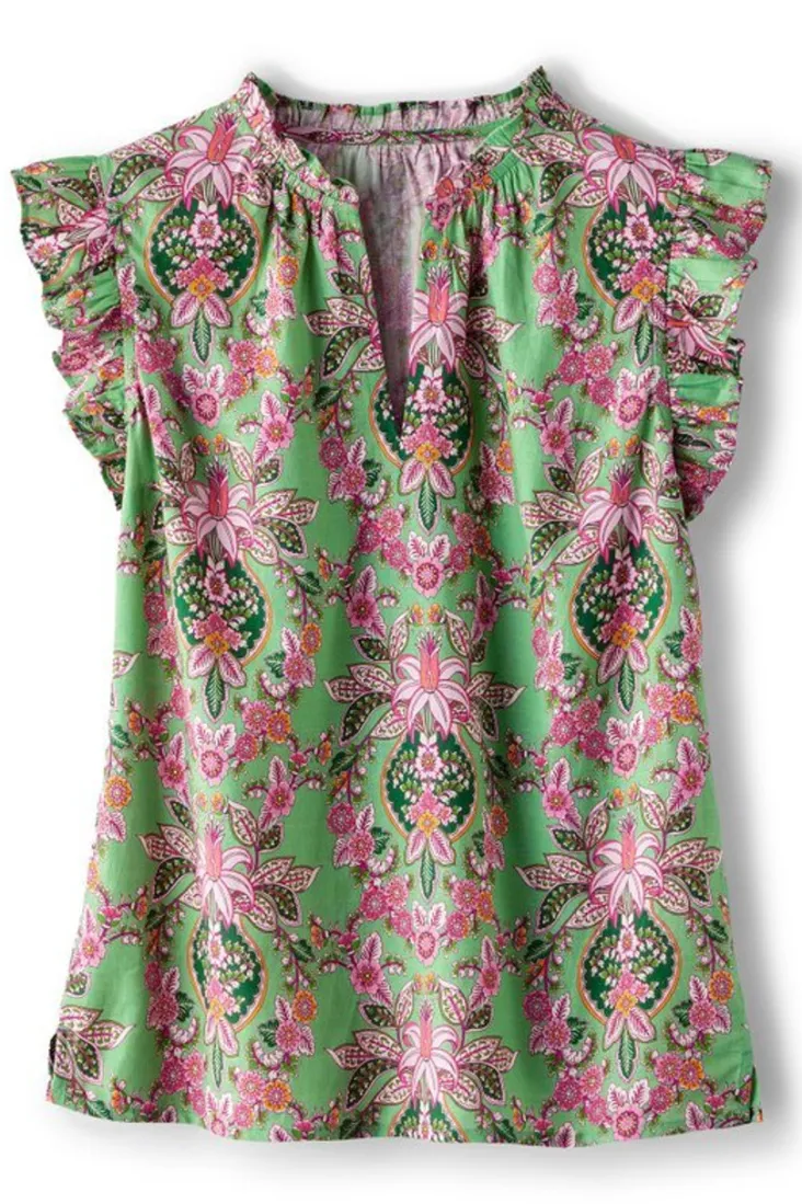 paige_linen_blend_top_1.webp Cheap Soft Surroundings Paige Linen Blend Top TropicalDamaskMedallion