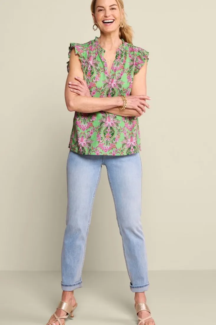 paige_linen_blend_top_2.webp Cheap Soft Surroundings Paige Linen Blend Top TropicalDamaskMedallion