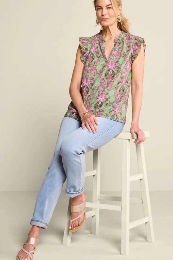 paige_linen_blend_top_5.webp Cheap Soft Surroundings Paige Linen Blend Top TropicalDamaskMedallion