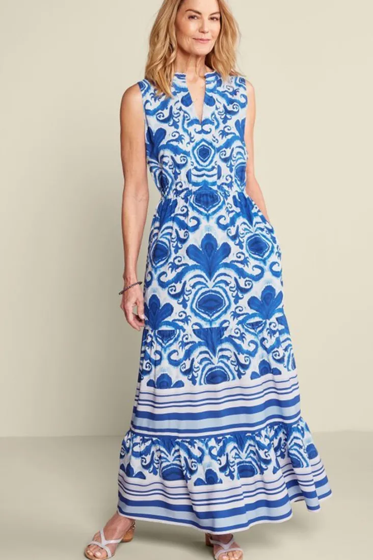 Online Soft Surroundings Pari Maxi Dress PerissaScarf