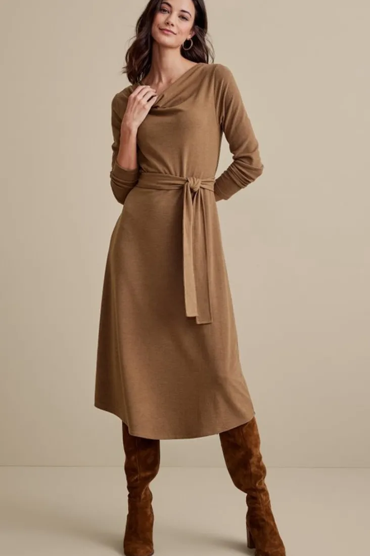 Discount Soft Surroundings Paula Dress CocoaBrown