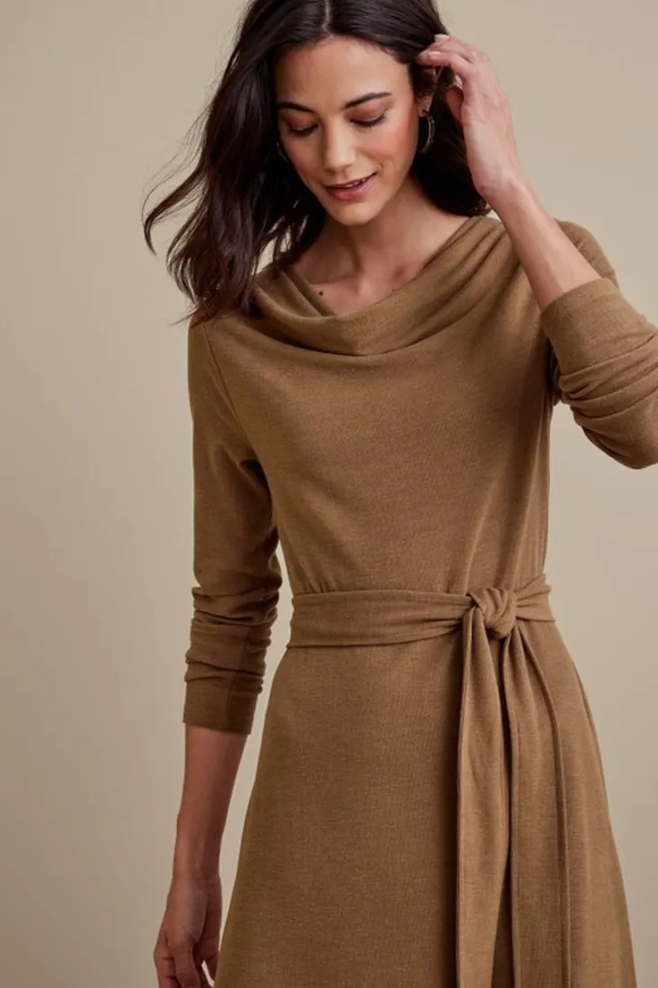 paula_dress_2.webp Discount Soft Surroundings Paula Dress CocoaBrown