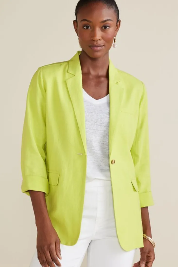 portofino_linen_blend_boyfriend_blazer_2.webp Hot Soft Surroundings Portofino Linen Blend Boyfriend Blazer Lime