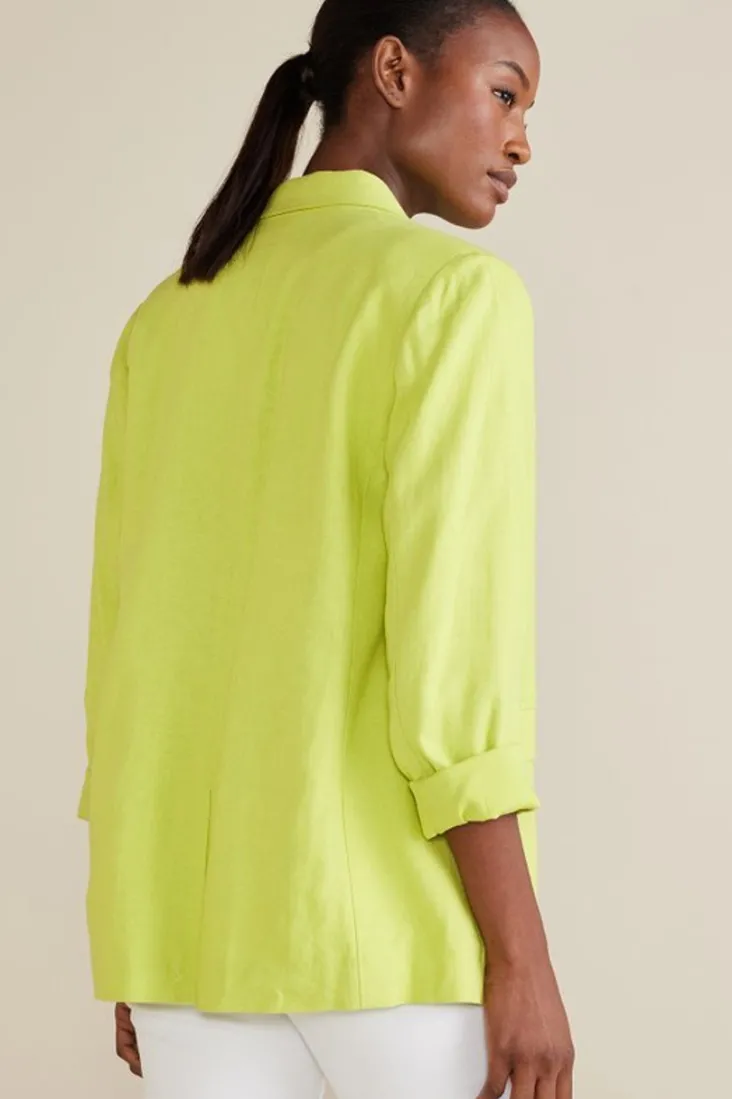 portofino_linen_blend_boyfriend_blazer_4.webp Hot Soft Surroundings Portofino Linen Blend Boyfriend Blazer Lime