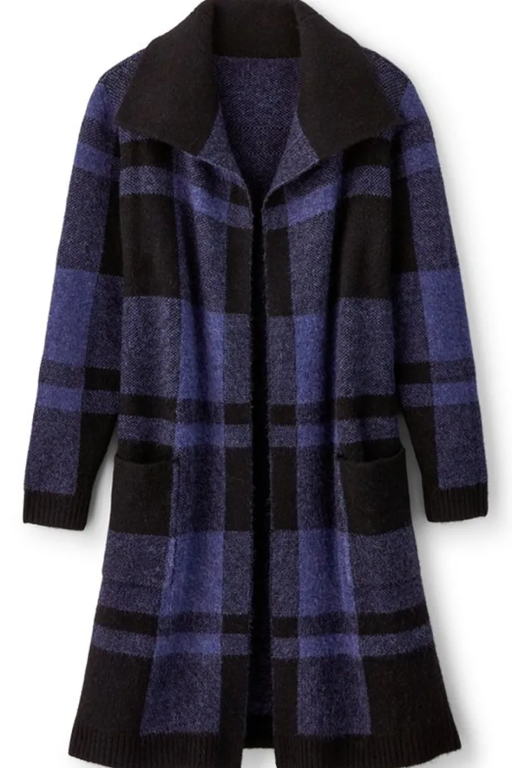 posh_plaid_cardigan_1.webp Flash Sale Soft Surroundings Posh Plaid Cardigan PoshPlaid