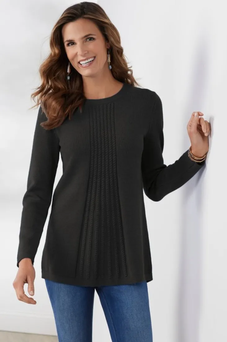 Best Sale Soft Surroundings Priscilla Pullover Tunic Sweater