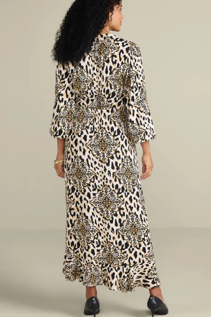 priyani_midi_dress_2.webp Online Soft Surroundings Priyani Midi Dress LeopardMedallion