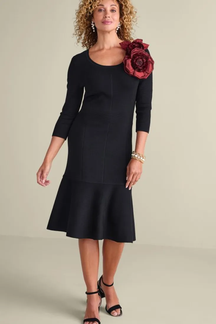 raffinato_dress_2.webp Sale Soft Surroundings Raffinato Dress Black